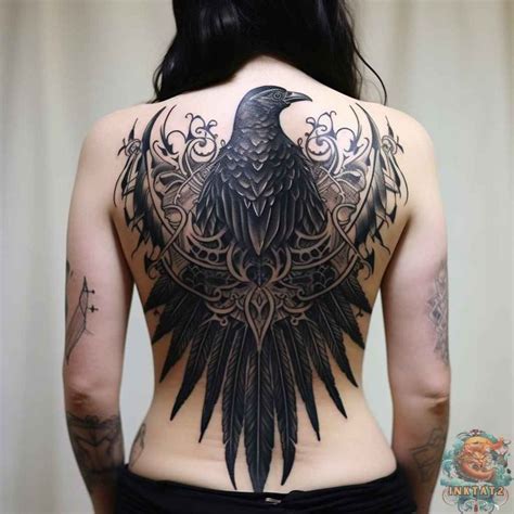 raven tattoo on back|25 Raven Tattoo Ideas and Meanings: Embracing the。